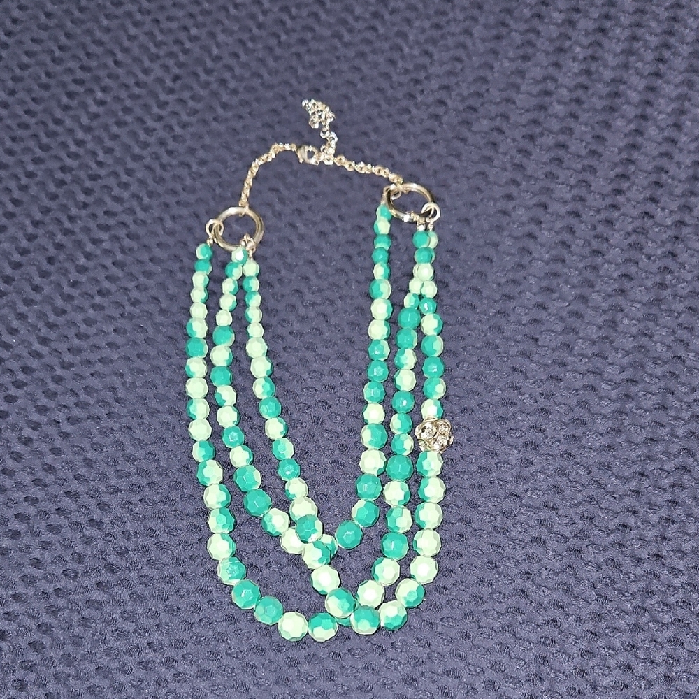 Elegant Green Beaded Necklace